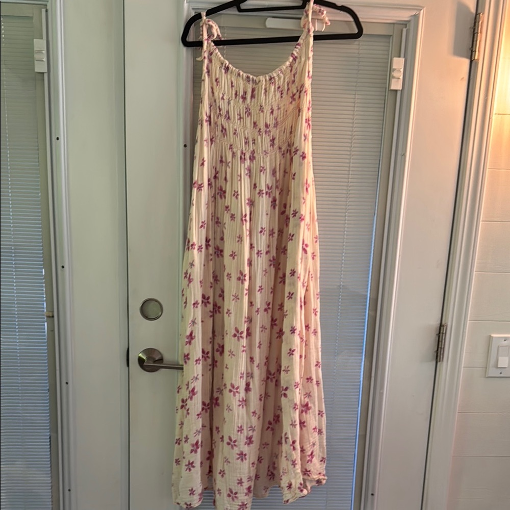 Free people - azure shirred maxi sundress